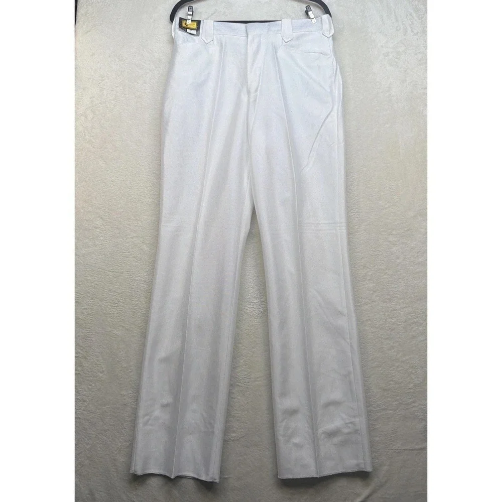 White Western Suit Mens Wedding Jacket Pants Set 42R 34 Rockabilly Vintage